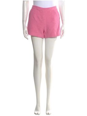 L'AGENCE Pink Terry High-Waist Women's Shorts